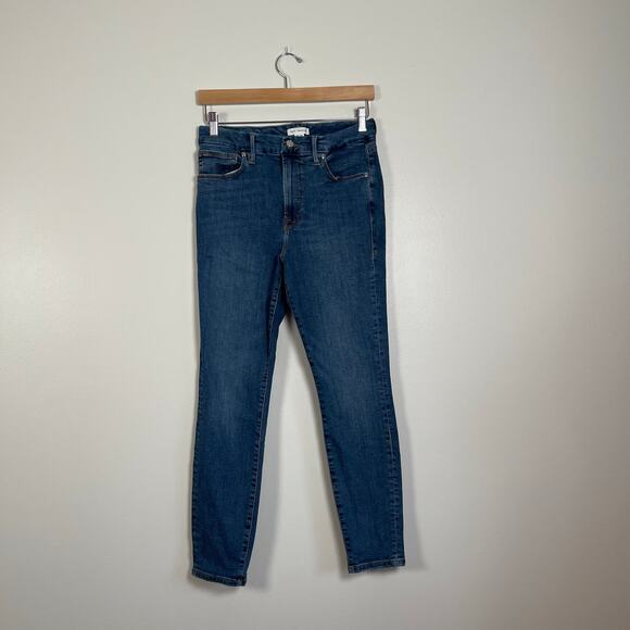 Good American • Good Legs Skinny Crop Jeans Blue 615 - Picture 1 of 6